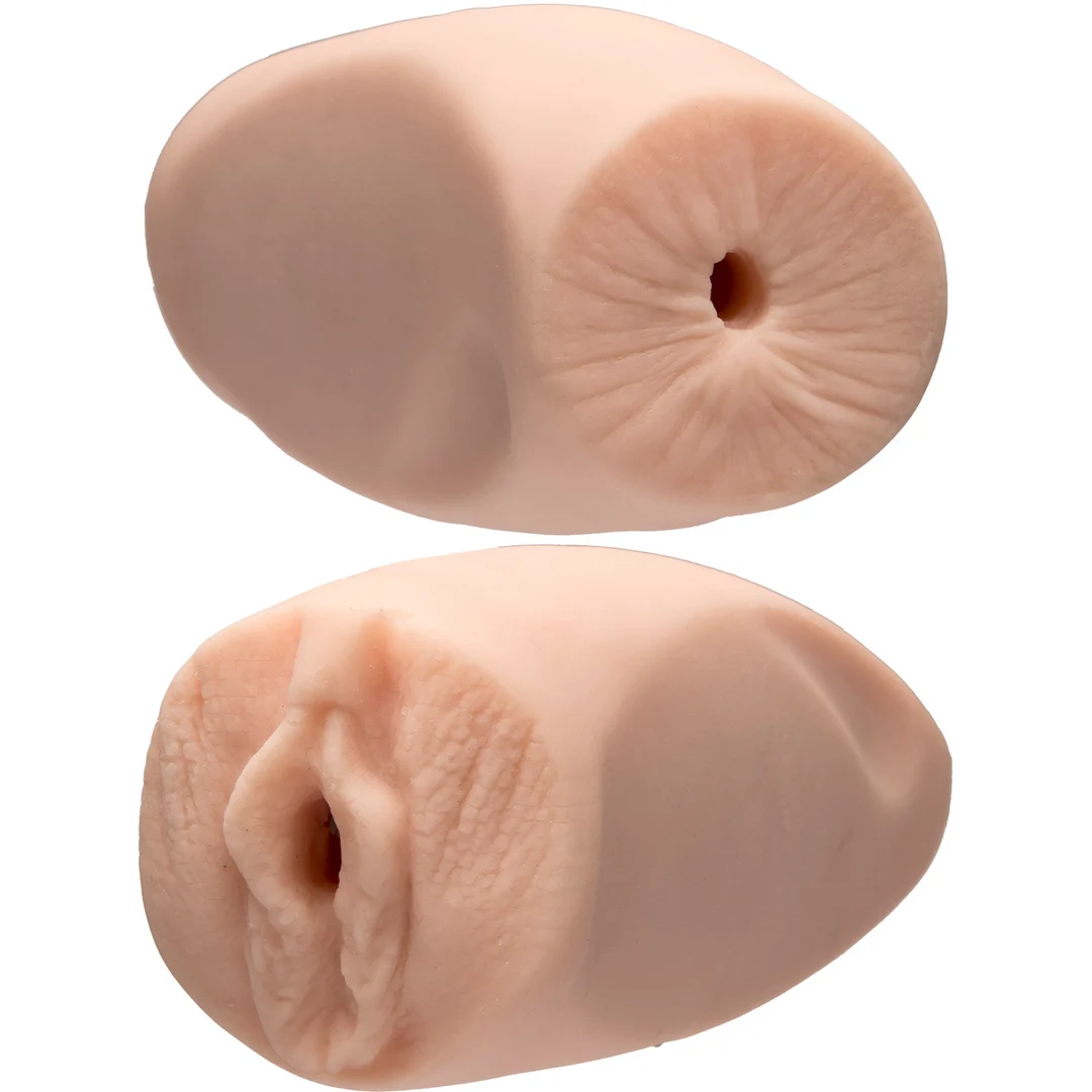 Vagina masturbator met pluche interieur – Pocket Pussy en Ass Masturbator - Afbeelding 4