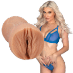 Vagina masturbator met gestructureerde binnenkant – Vanille - Afbeelding 5