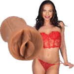 Vagina masturbator met realistische textuur – Caramel - Afbeelding 5