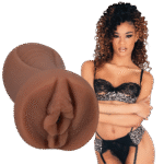 Vagina masturbator met realistische textuur – Caramel - Afbeelding 3