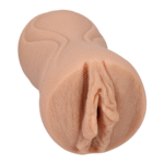 Vagina masturbator met unieke interne textuur – Vanille - Afbeelding 5