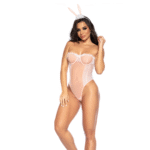 Sexy bunny kostuum met veerdetails voor speelse roleplay lingerie looks – LIN - Afbeelding 8