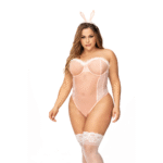 Sexy bunny kostuum met veerdetails voor speelse roleplay lingerie looks – LIN - Afbeelding 13