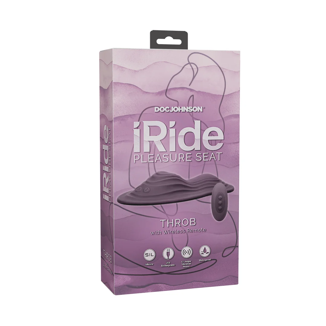 Seduta del piacere Doc Johnson iRide Throb, viola tenue - immagine 1