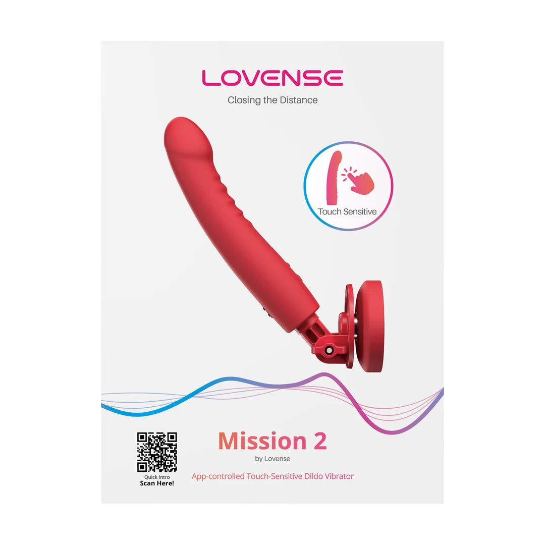 vibrator – Touch-Sense met zuignap, handsfree – Lovense rood Lovense - Afbeelding 1