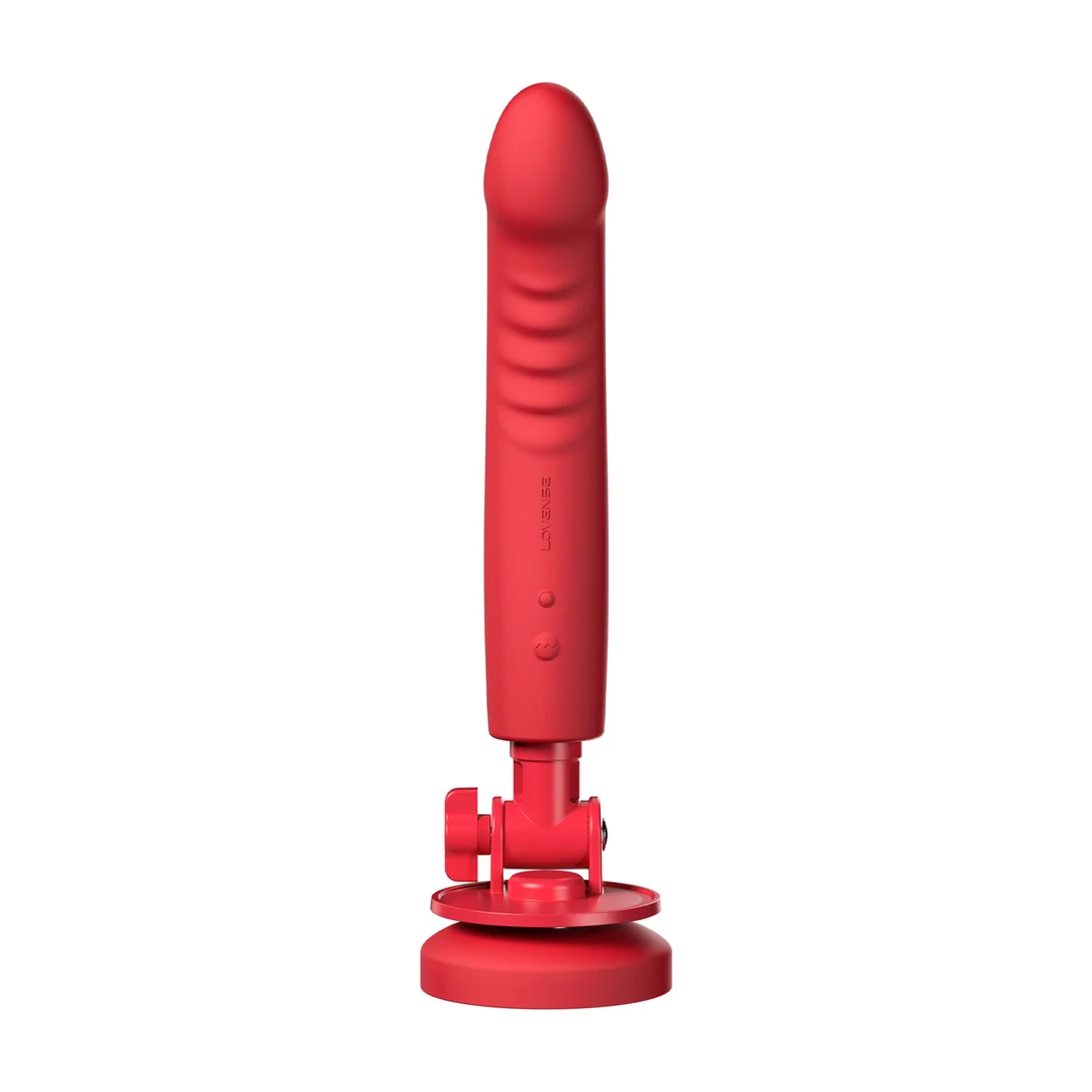 vibrator – Touch-Sense met zuignap, handsfree – Lovense rood Lovense - Afbeelding 3