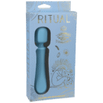 wand vibrator – oplaadbaar en 10 standen – blauw Doc Johnson