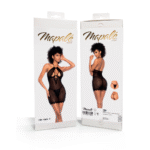 Sexy babydoll met verticale strepen en kant voor verfijnde silhouet - LIN - Afbeelding 11