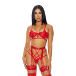 Lingerie set met strappy o-ring cage voor sexy silhouet – Forplay - Afbeelding 3