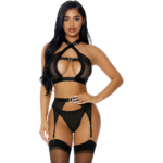 Sexy lingerie set met gouden accenten voor verleidelijke look - LIN - Afbeelding 2