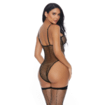 Fishnet body met sweetheart hals en onderwire voor verleidelijke look – LIN