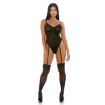 Body met haaksluiting en jarretels voor sexy look – Nightly Hook Up - Afbeelding 2