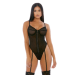 Body met haaksluiting en jarretels voor sexy look – Nightly Hook Up - Afbeelding 3