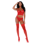 Jarretelset met o-ring lace-up voor elegante verleiding, sexy lingerie – Ring Me Up - Afbeelding 19