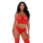 Jarretelset met o-ring lace-up voor elegante verleiding, sexy lingerie – Ring Me Up - Afbeelding 24