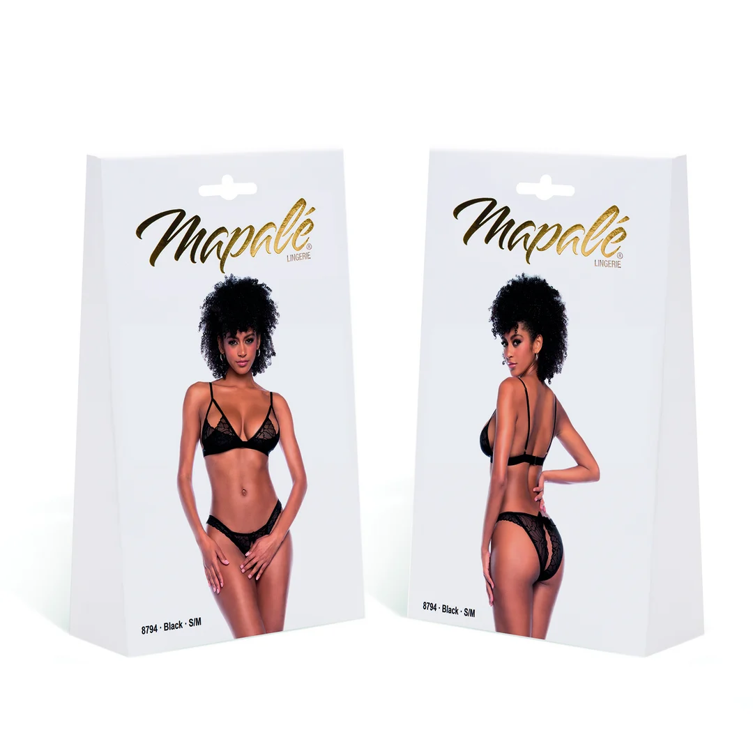 Ensemble deux pièces Mapalé en dentelle florale – Image 1