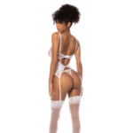 Kanten jarretelset met verleidelijke bustier voor curvy silhouetten - SexyPlus - Afbeelding 7