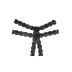 Slipje met open kruis en dubbele kantenlagen voor verleidelijke look – LIN