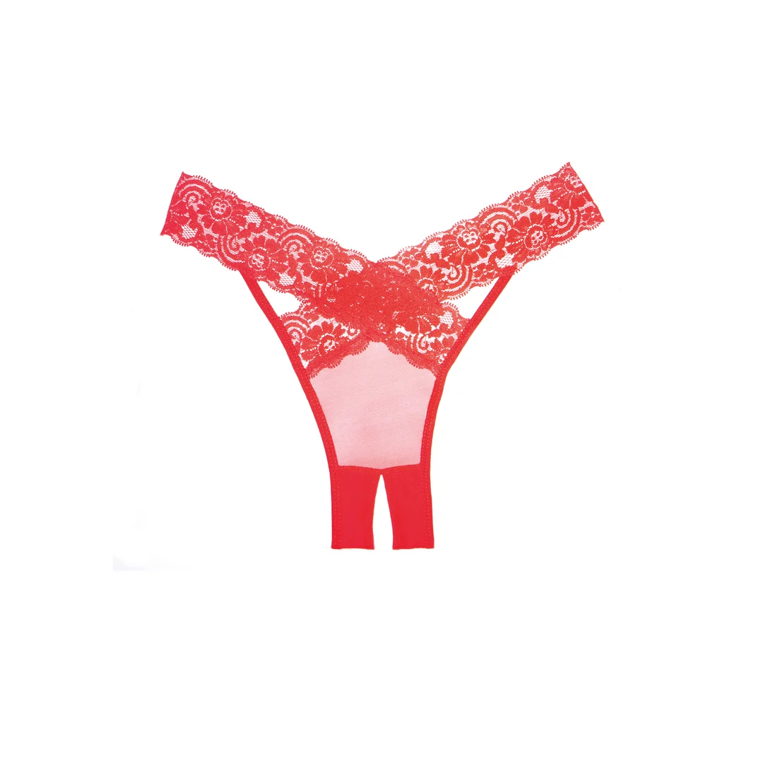 A1008RED-OS-11 Allure Desire open kruis slip - Afbeelding 1