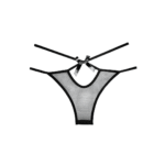 Doorschijnende panty met strappy bandjes voor ondeugende look – Naughty Vanilla - Afbeelding 2