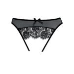 Open panty met wimperskant en kanten string-vibe voor curves – SexyPlus - Afbeelding 2