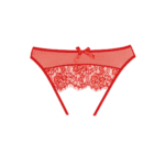 Open panty met wimperskant en kanten string-vibe voor curves – SexyPlus - Afbeelding 8