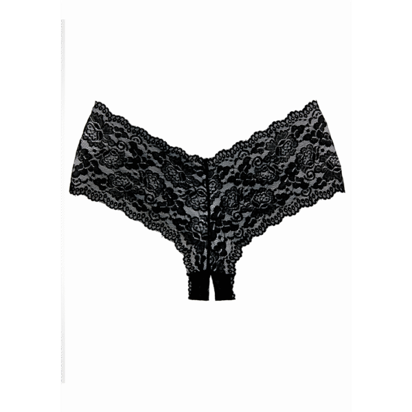 Candy Apple Slip aus Spitze mit offenem Schritt