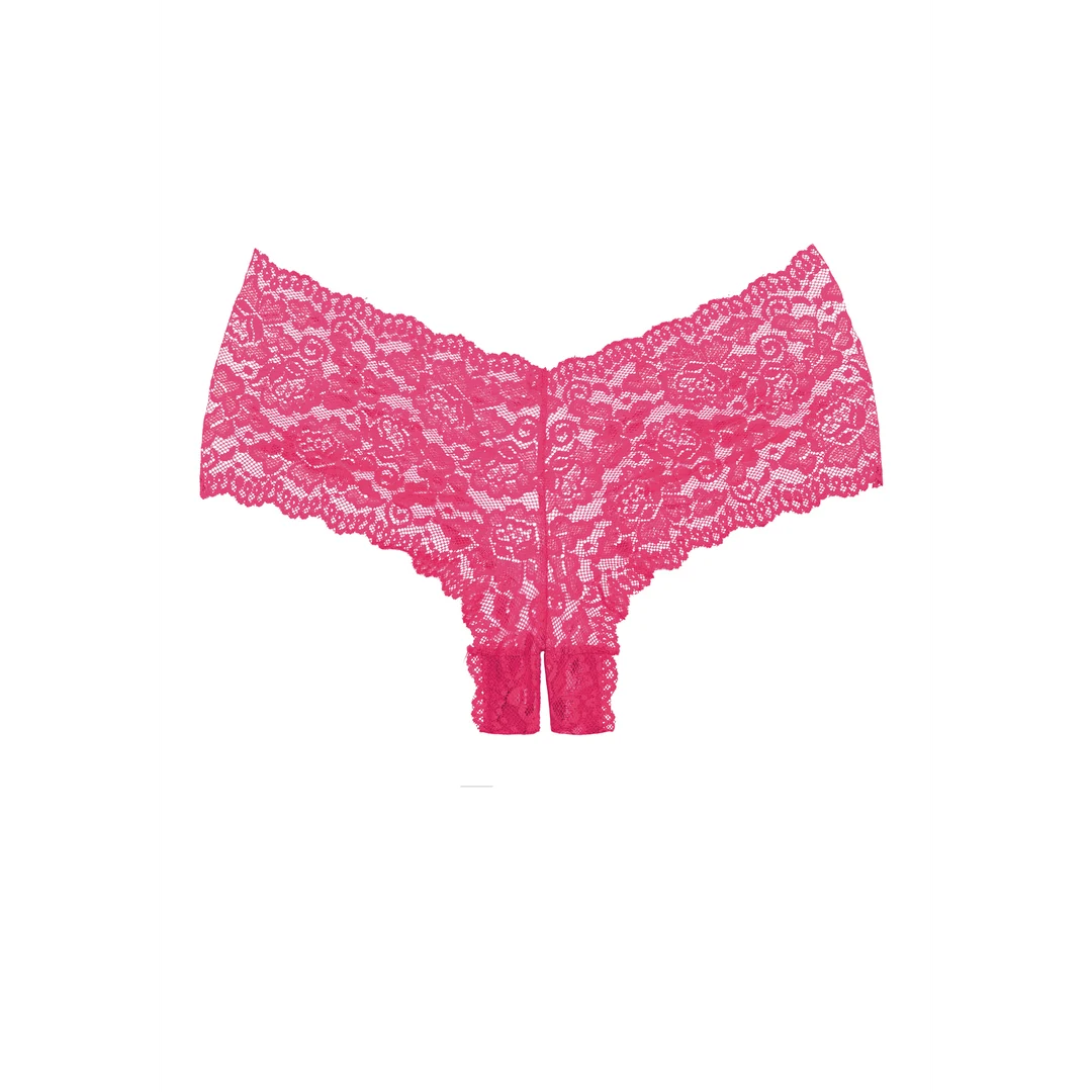 Candy Apple Slip aus Spitze mit offenem Schritt – Bild 1
