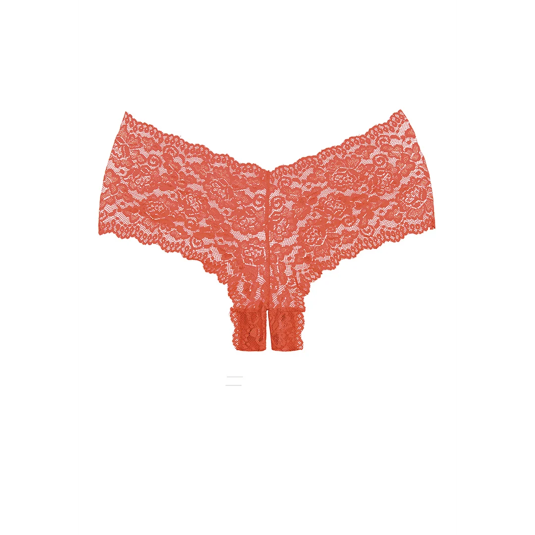 Candy Apple Slip aus Spitze mit offenem Schritt – Bild 6