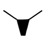 Sexy g-string met fluweel en strap-back voor ronde vormen – LIN - Afbeelding 2