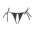 Sexy open panty met kanten accenten en strikjes voor verleiding – LIN - Afbeelding 2
