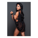 Lingerie set zwart met strappy harness en cape voor verleiding – LIN - Afbeelding 3