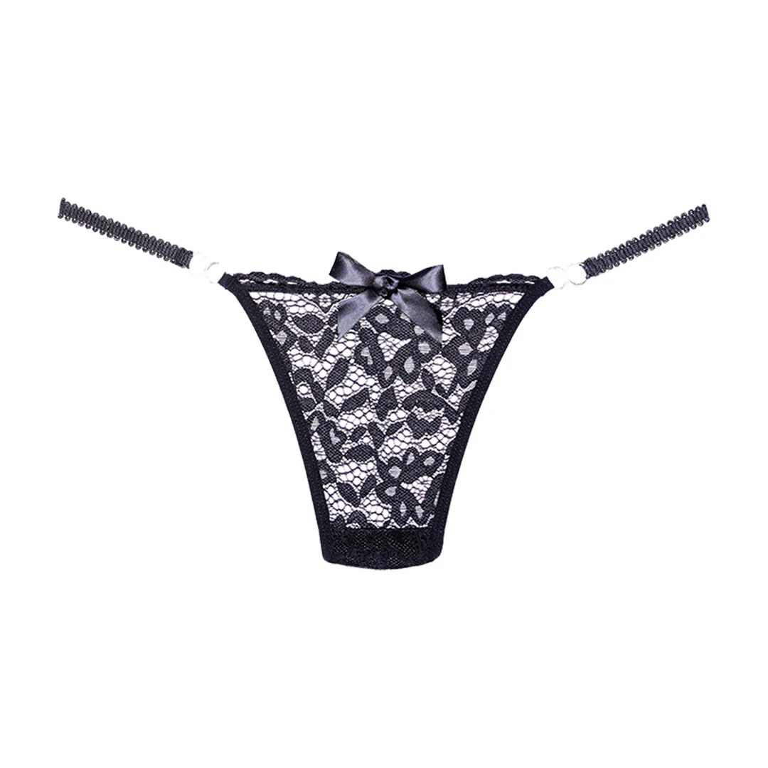 Allure zwarte kanten string - Afbeelding 2