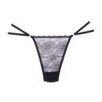 Sexy kanten string met kant en mesh voor verleidelijke look – LIN - Afbeelding 2