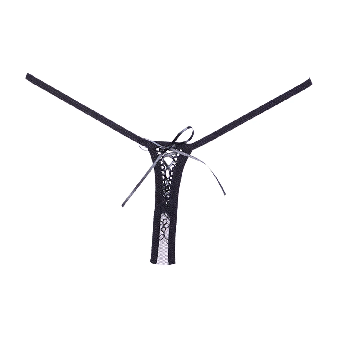 Allure Mesh String schwarz – Bild 3