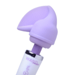 Wand vibrator met zacht siliconen opzetstuk – Flutter Tip XR Brands - Afbeelding 6