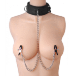 XR Brands Submission kraag met tepelklemmen - Afbeelding 2
