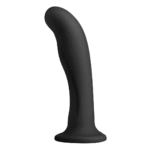 strap-on met gebogen punt – Siliconen Dildo - Afbeelding 4