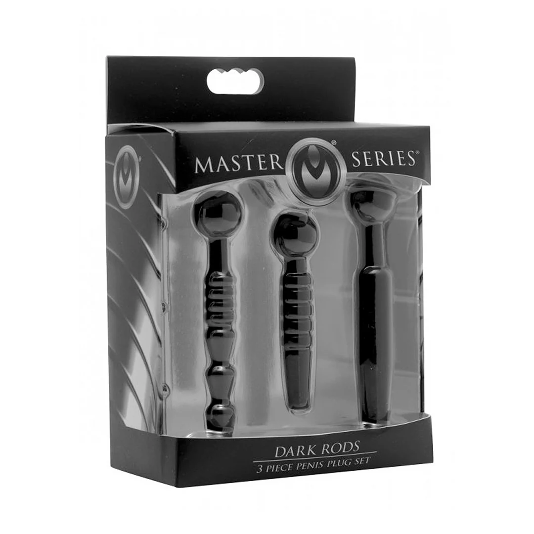 AE840-2 XR Brands Donkere Stangen siliconen plugset - Afbeelding 1