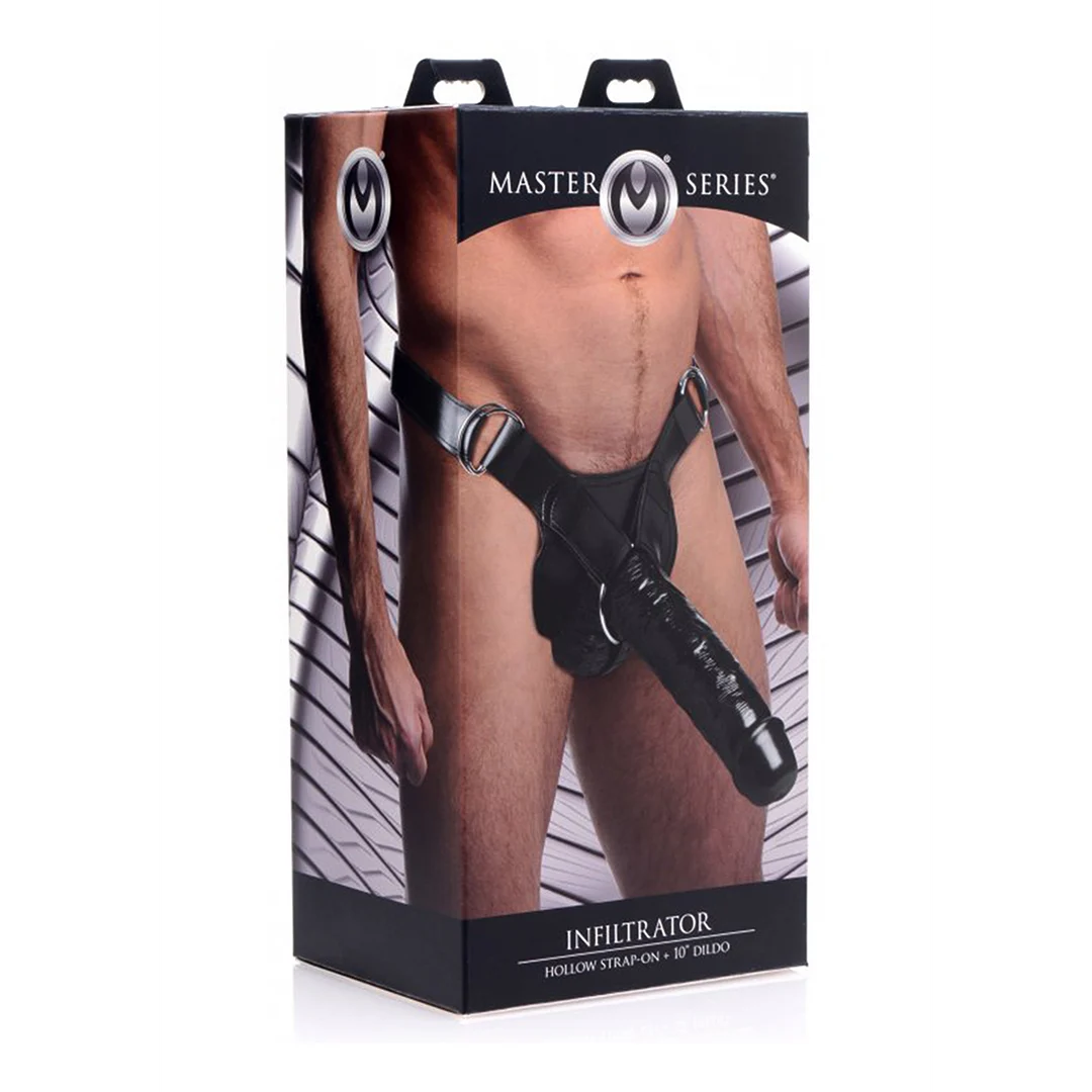 strap-on met verstelbaar harnas – Hollow Strap-On - Afbeelding 1