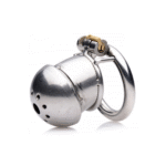 Chastity cage met drie O-ringen – Slotbare Kink Cage - Afbeelding 2