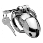 Chastity cage met compact ontwerp – RVS Locking Chastity Cage - Afbeelding 5