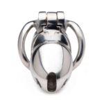 Chastity cage met compact ontwerp – RVS Locking Chastity Cage - Afbeelding 2
