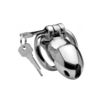 Chastity cage met compact ontwerp – RVS Locking Chastity Cage - Afbeelding 4