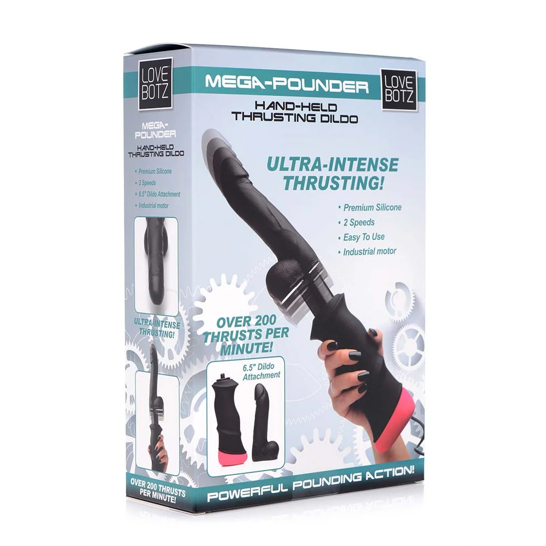 XR Brands Mega Pounder handbediende stotende dildo