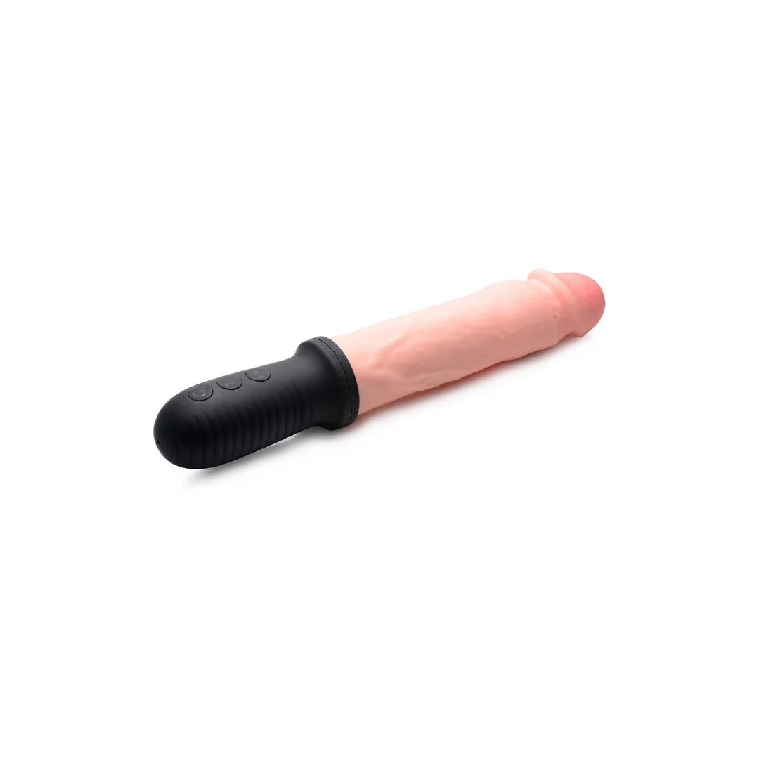 realistische vibrator – vibrerend en automatisch stotend – XR Brands zwart XR Brands - Afbeelding 6