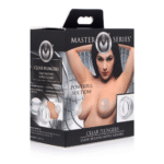 Buttplug met zuignapbasis – Heldere Plungers - Silicone Nipple Suckers - L