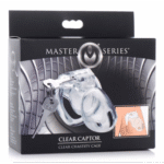 Chastity cage met veilig slot – Medium