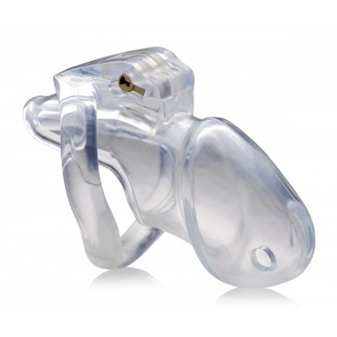 Chastity cage met veilig slot – Medium - Afbeelding 3