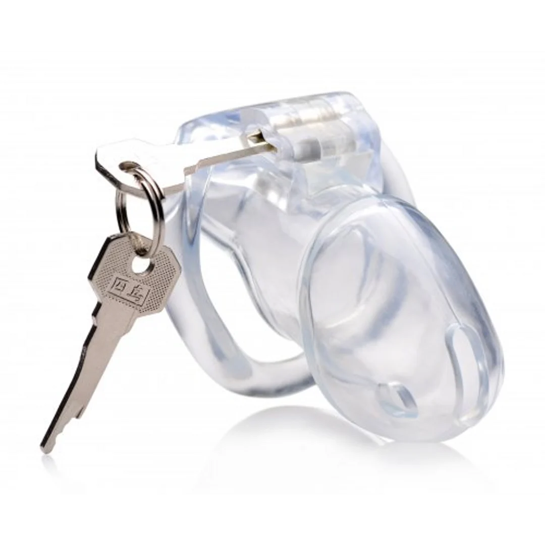 Chastity cage met veilig slot – Medium - Afbeelding 5